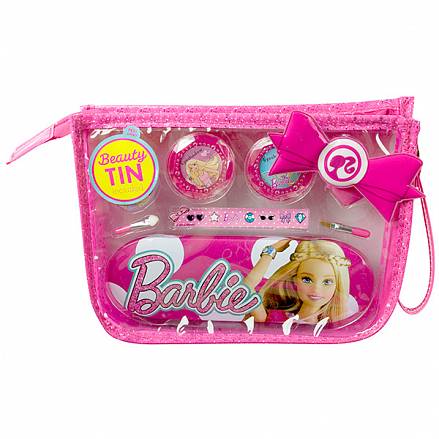 Набор детской декоративной косметики из серии Barbie, в сумочке 